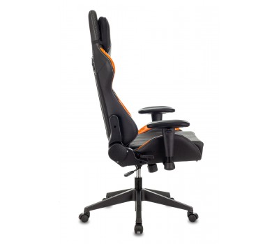 Кресло игровое Zombie VIKING 5 AERO черный/оранжевый эко.кожа с подголов. крестовина пластик