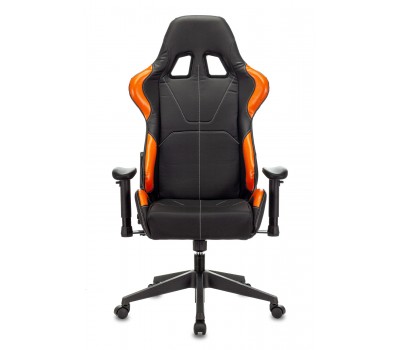Кресло игровое Zombie VIKING 5 AERO черный/оранжевый эко.кожа с подголов. крестовина пластик
