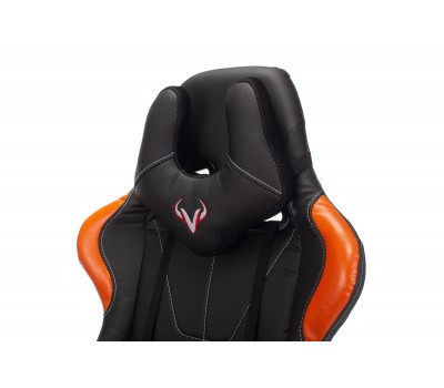 Кресло игровое Zombie VIKING 5 AERO черный/оранжевый эко.кожа с подголов. крестовина пластик