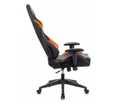 Кресло игровое Zombie VIKING 5 AERO черный/оранжевый эко.кожа с подголов. крестовина пластик