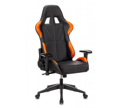 Кресло игровое Zombie VIKING 5 AERO черный/оранжевый эко.кожа с подголов. крестовина пластик