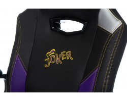 Кресло игровое Zombie HERO JOKER черный/фиолетовый эко.кожа с подголов. крестовина пластик-foto10