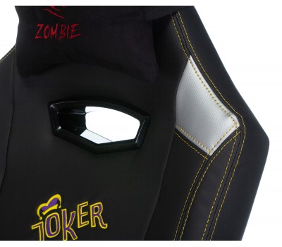 Кресло игровое Zombie HERO JOKER черный/фиолетовый эко.кожа с подголов. крестовина пластик Кресло игровое Zombie HERO JOKER черный/фиолетовый эко.кожа с подголов. крестовина пластик