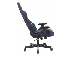 Кресло игровое Zombie VIKING KNIGHT Fabric синий Light-27 с подголов. крестовина металл-foto18