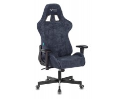Кресло игровое Zombie VIKING KNIGHT Fabric синий Light-27 с подголов. крестовина металл-foto15