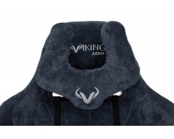 Кресло игровое Zombie VIKING KNIGHT Fabric синий Light-27 с подголов. крестовина металл-foto7