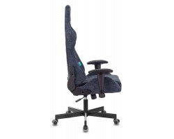 Кресло игровое Zombie VIKING KNIGHT Fabric синий Light-27 с подголов. крестовина металл-foto16