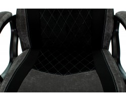 Кресло игровое Zombie VIKING 6 KNIGHT Fabric серый/черный с подголов. крестовина металл-foto6
