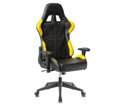 Кресло игровое Zombie VIKING 5 AERO черный/желтый эко.кожа с подголов. крестовина пластик Кресло игровое Zombie VIKING 5 AERO черный/желтый эко.кожа с подголов. крестовина пластик