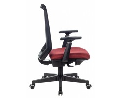 Кресло руководителя Бюрократ EXPERT черный TW-01 сиденье красный 38-410 сетка/ткань с подголов. крестовина пластик-foto7