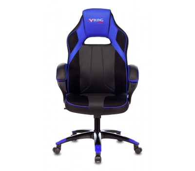 Кресло игровое Zombie VIKING 2 AERO черный/синий текстиль/эко.кожа крестовина пластик