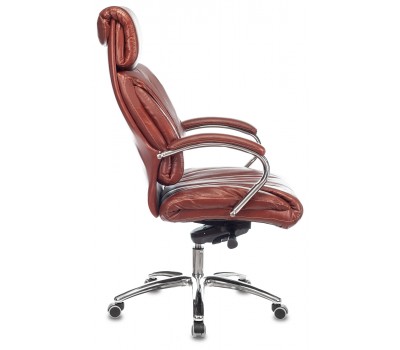 Кресло руководителя Бюрократ T-9904NSL светло-коричневый Leather Eichel кожа с подголов. крестовина металл хром Кресло руководителя Бюрократ T-9904NSL светло-коричневый Leather Eichel кожа с подголов. крестовина металл хром