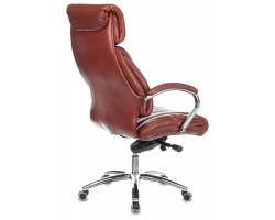 Кресло руководителя Бюрократ T-9904NSL светло-коричневый Leather Eichel кожа с подголов. крестовина металл хром-foto4