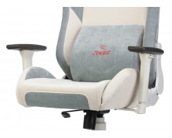 Кресло игровое Zombie EPIC PRO Fabric белый/серо-голубой с подголов. крестовина пластик пластик белый-foto8