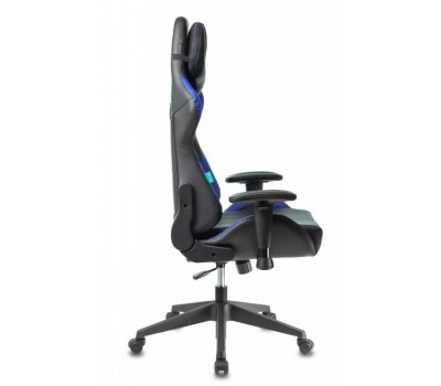 Кресло игровое Zombie VIKING 5 AERO черный/синий эко.кожа с подголов. крестовина пластик Кресло игровое Zombie VIKING 5 AERO черный/синий эко.кожа с подголов. крестовина пластик