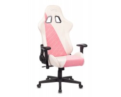 Кресло игровое Zombie VIKING X Fabric белый/розовый с подголов. крестовина пластик-foto13