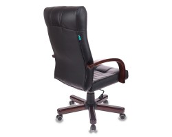 Кресло руководителя Бюрократ KB-10WALNUT черный эко.кожа крестовина металл/дерево-foto4