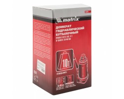 Домкрат гидравлический бутылочный, 10 т, высота подъема 230-460 мм Matrix-foto13