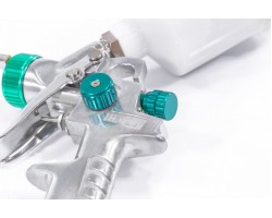 Краскораспылитель AG 810 HVLP, гравитационный, сопло 0.8 мм и 1 мм Stels-foto4